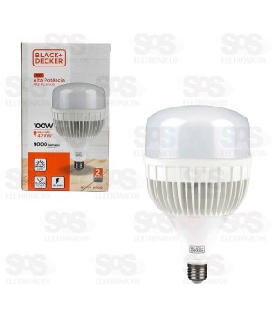 Lâmpada LED 100W Alta Potência Black+Decker BDAP-8000