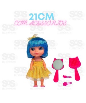 Boneca Violetinha Com Acessórios Vinil Anjo 2393