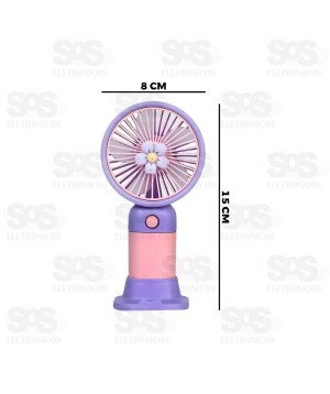 Ventilador Portátil De Mão Com Suporte BRQ-VP-09