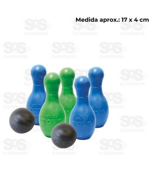 Mini Jogo De Boliche 7 Peças Salopa Mini Toys 280