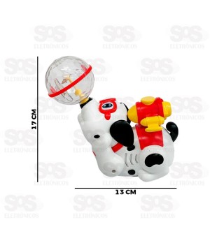 Cachorro Solta Fumaça Com Luzes e Sons Toy king TK-AB7122