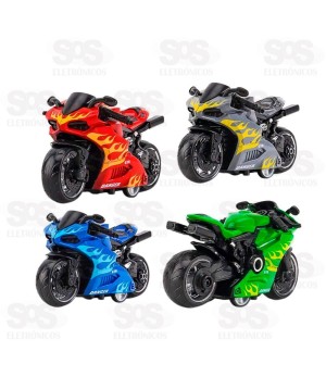 Mini Moto à Fricção Cores Variadas Toy King TK-AB6949