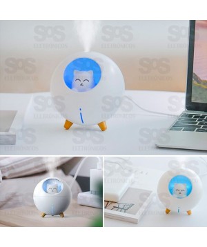 Umidificador De Ar Gato Astronauta 220ML Altomex AL-2792