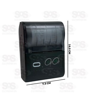Mini Impressora Térmica Sem Fio 58MM Tomate MTI-773
