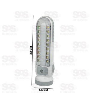 Lanterna Manual Com 3 Funções Recarregável DP-7102