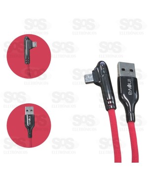 Cabo De USB Para Micro USB V8 1 Metro 3.4 Inova CBO-6048
