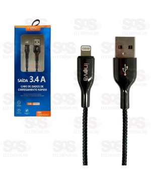 Cabo De Dados Iphone 3.4A 1 Metro Inova CBO-6047