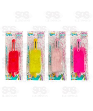 Caneta 6 Cores Pelúcia Polibrinq SCB33