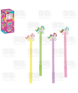 Caneta Divertida Unicórnio Caixa 20 Unidades Polibrinq SB010