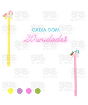 Caneta Divertida Unicórnio Caixa 20 Unidades Polibrinq SB010