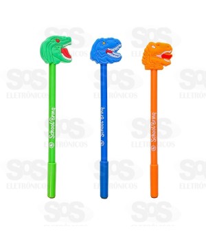 Caneta Divertida Dinossauro Caixa de 20 Unidades Polibrinq SCB154
