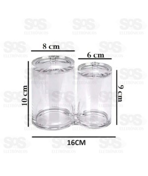 Organizador Duplo Em Acrilico B-max F1168