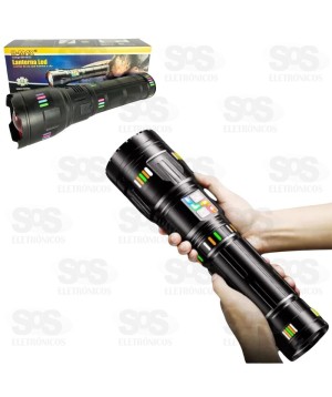 Mega Lanterna Canhão de LED Recarregável B-max BM-8539
