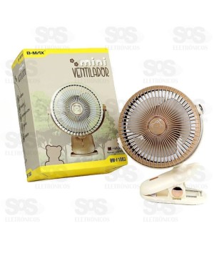 Mini Ventilador Grampo Recarregável B-max BM-F1083