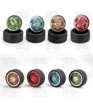 Mini Ventilador Pneu Recarregável B-max BM-F1086