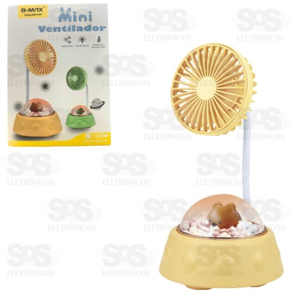 Mini Ventilador Cute Recarregável B-max BM-F1087