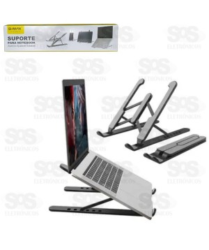 Suporte PLÁSTICO de Mesa Ajustável Para Notebook B-Max BMG-62