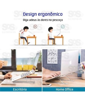 Suporte PLÁSTICO de Mesa Ajustável Para Notebook B-Max BMG-62