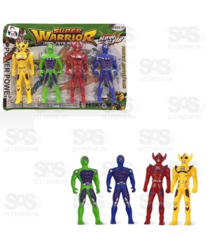 Kit Herói Robô 4 Bonecos PIca Pau 4291