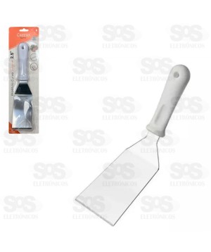 Espátula Curva Para Chapeiro Aço Inox 2,5 polegadas Caerus CRS 2724