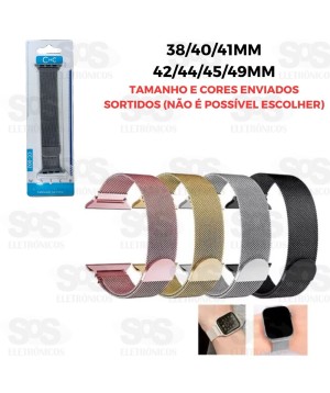 Pulseira De Milanese Magnética Tamanhos e Cores Sortidas