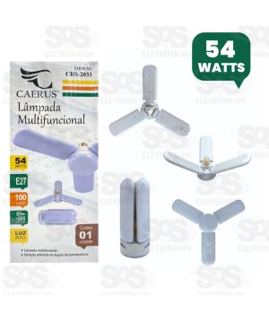 Lâmpada LED 3 Hélices 54W Caerus CRS-2033