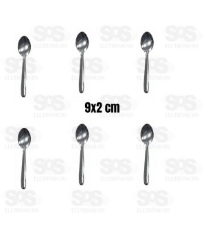 Kit Jogo De Colher De Café  Inox com 6 Unidades Caerus CRS-2605