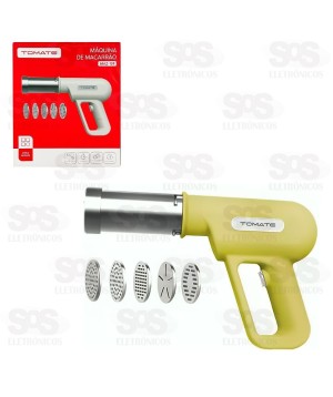 Máquina de Macarrão Sem Fio Com 5 Moldes Tomate MAZ-109