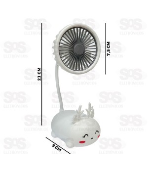 Mini Ventilador Bichinho Recarregável B-Max BM-F948