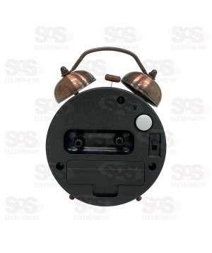 Relógio Analógico Com Despertador B-Max BM-R810A