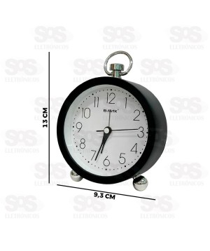 Relógio Analógico Com Despertador B-Max BM-R812