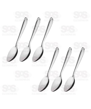 Kit Colheres De Mesa Com 6 Unidades Caerus CRS-2606