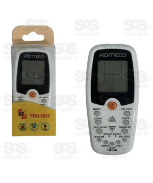 Controle Remoto Para Ar Condicionado Komeco FBG-8020