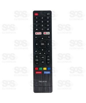 Controle Remoto TV Cobia Youtube/Netflix/Prime/Globoplay FBG-9143