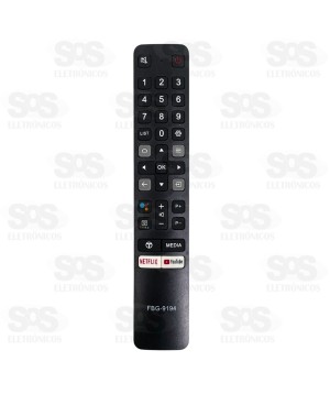Controle Remoto TCL Smart Netflix/Youtube FBG-9194