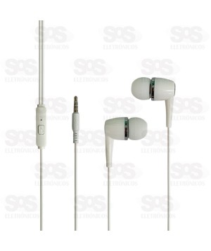 Fone De Ouvido Com Fio e Microfone Intra-Auricular Kaidi KD-7002