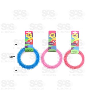 Argola Mordedor Pet Anemona Dentalpet 12 Cm Cores Variadas 0351A