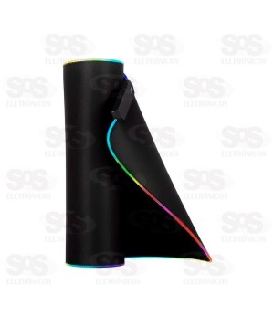 Mouse Pad Gamer Médio Com Iluminação LED RGB B-Max BM-781