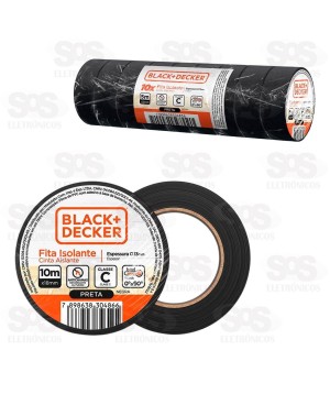 Fita Isolante 10 Metros Classe C 10 Unidades Black+Decker