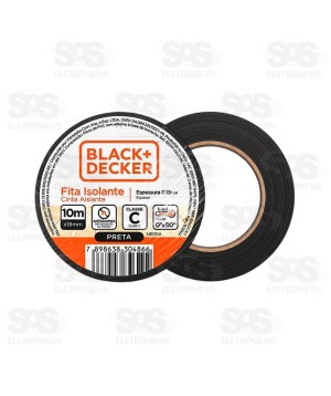 Fita Isolante 10 Metros Classe C 10 Unidades Black+Decker
