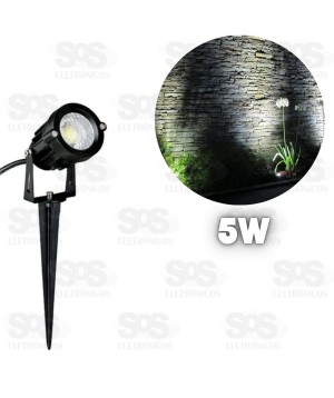 Espeto De Jardim Led 5W Branco Frio Maxbom 6086-12