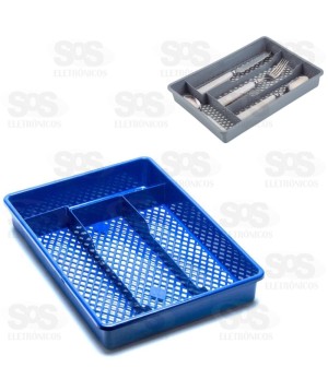 Porta Talheres Com 4 Divisórias Cores Variadas 156