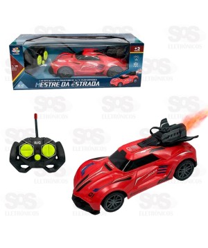 Carro De Controle Remoto Solta Fumaça Toy King TK-AB6989