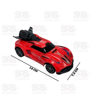 Carro De Controle Remoto Solta Fumaça Toy King TK-AB6989