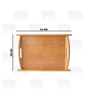 Bandeja Retangular Bambu 44x30CM Caerus CRS-2286