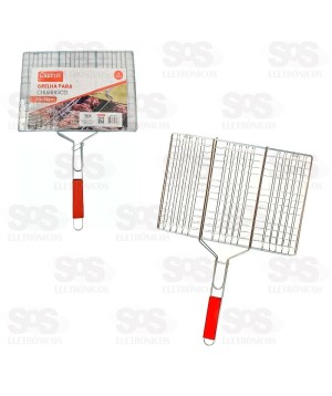 Grelha Para Churrasco 39x30CM Caerus CRS-2317