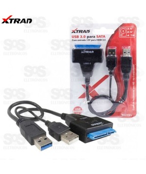 Cabo Adaptador USB 3.0 para SATA Xtrad xt2151