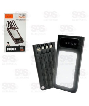 Carga Extra 10.000mAh Com Painel e Luminária Altomex AL-789