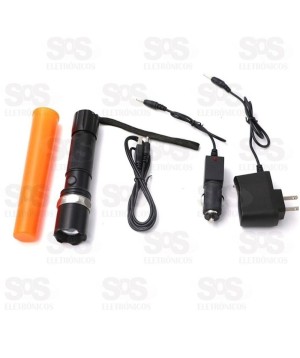 Lanterna Multifuncional Com Sinalizador MiniStar MS-608