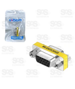 Emenda VGA Fêmea x VGA Fêmea Unitário Exbom